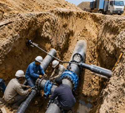 مشروع تحسين قياس الماء لشركة مياه اليرموك.
